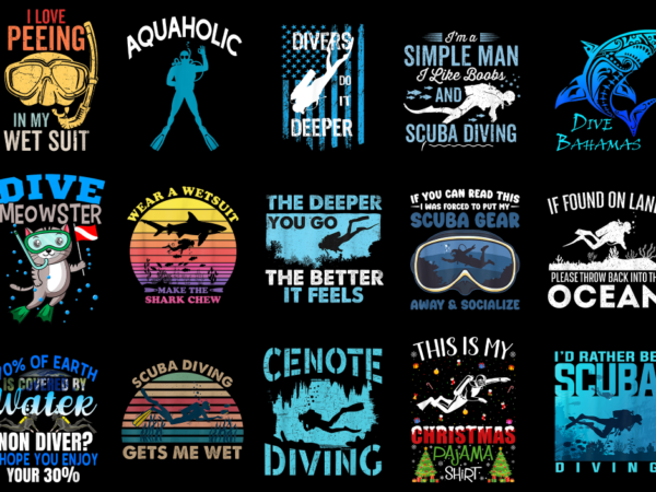 15 scuba shirt designs bundle for commercial use part 7, scuba t-shirt, scuba png file, scuba digital file, scuba gift, scuba download, scub