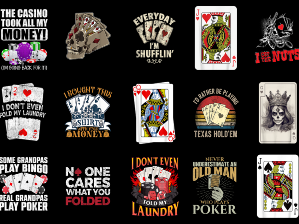 15 poker shirt designs bundle for commercial use part 7, poker t-shirt, poker png file, poker digital file, poker gift, poker download, poke