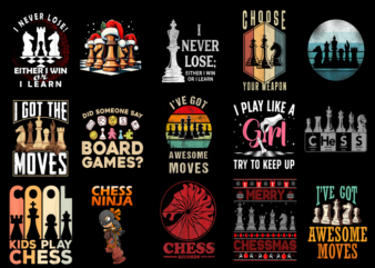 15 Chess Shirt Designs Bundle For Commercial Use Part 7, Chess T-shirt, Chess png file, Chess digital file, Chess gift, Chess download, Ches