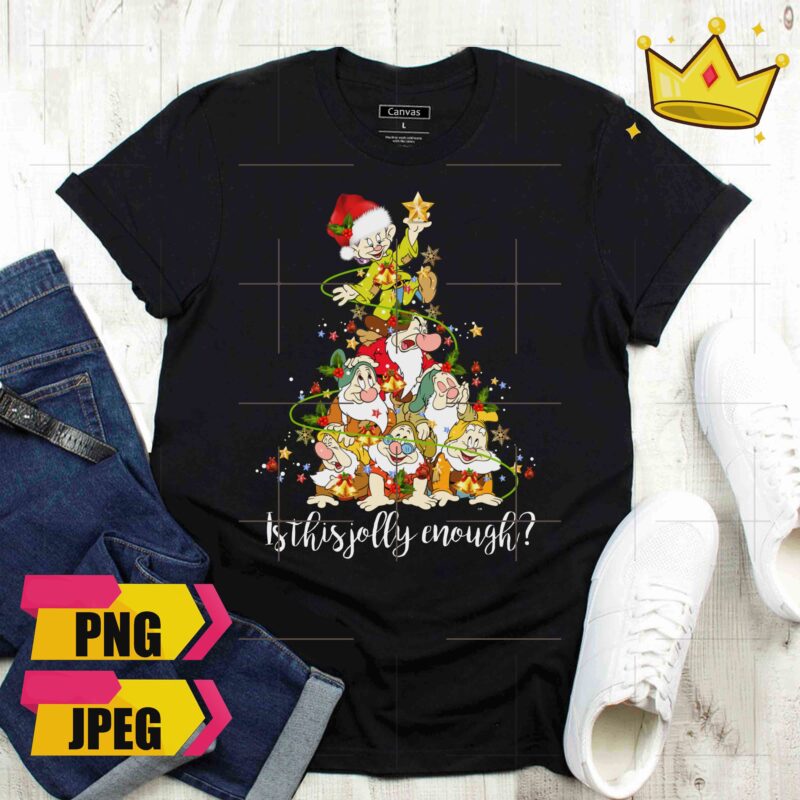 Bundle Christmas Santa Claus Jesus Cactus Gnomies 6 Design PNG
