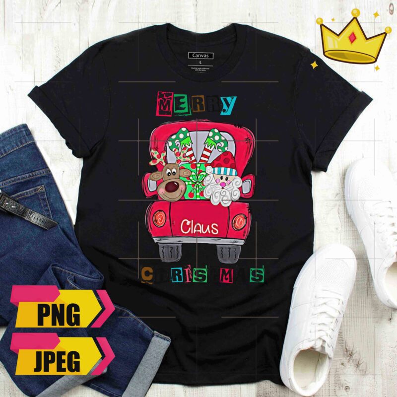 Bundle Christmas Santa Claus Jesus Cactus Gnomies 6 Design PNG