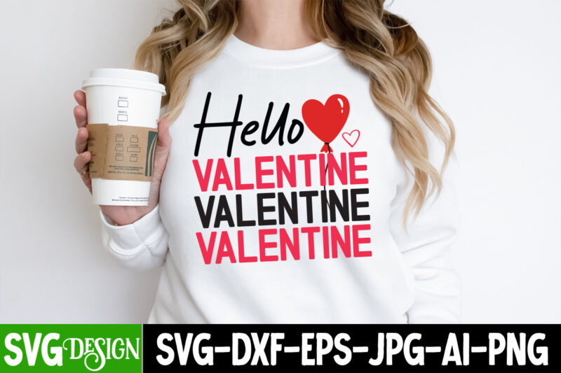 Valentine’s Day T-Shirt Design Bundle, Happy Valentine’s Day T-Shirt Design, Valentine SVG Bundle, Valentine’s Day Sublimation PNG, Love