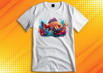 Big Fish Catching T-Shirt