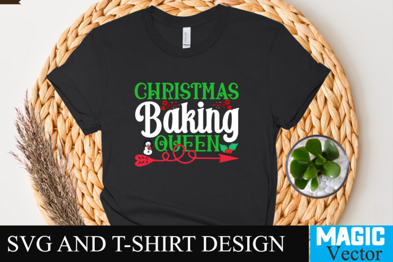 Christmas Baking Queen SVG Cut File
