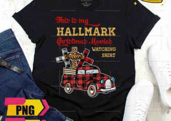This Is My Hallmark Christmas Movies Watching Shirt Jesus Cross Fabric Car Design PNG