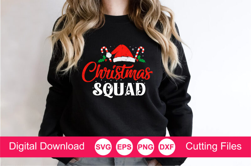 Christmas Squad Svg, Christmas Svg, Merry Christmas Svg,Santa Claus Svg, Kids Christmas Svg, Snowman Svg, Christmas Shirt Svg, Holiday Gift