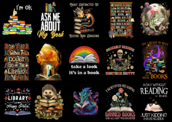 15 Reading Shirt Designs Bundle For Commercial Use Part 8, Reading T-shirt, Reading png file, Reading digital file, Reading gift, Reading do