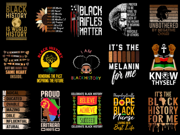 15 black history month shirt designs bundle for commercial use part 8, black history month t-shirt, black history month png file, black hist
