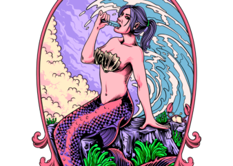 Mermaid t shirt designs for sale
