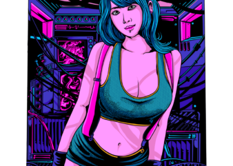 Cyberpunk girl