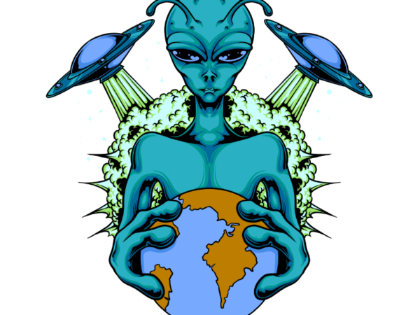 Earth invasion vector clipart