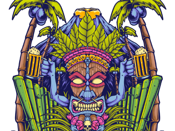 Tiki beer t shirt designs for sale