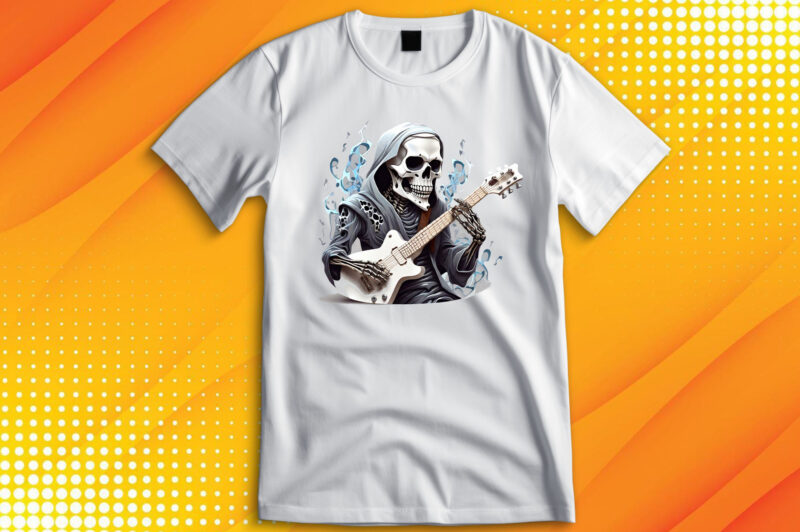 Skeleton Playing Guitar T-Shirt