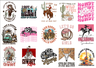 15 Western Shirt Designs Bundle For Commercial Use Part 9, Western T-shirt, Western png file, Western digital file, Western gift, Western do