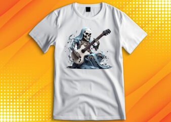 Skeleton Playing Guitar T-Shirt