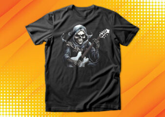 Skeleton Playing Guitar T-Shirt