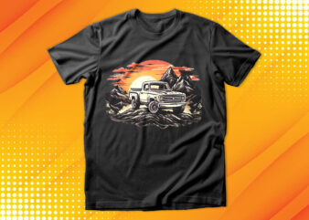 Monster Truck sunset T-Shirt