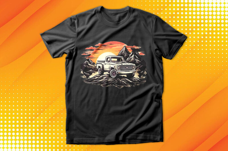 Monster Truck sunset T-Shirt