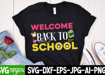 Welcome Back to School T-Shirt Design, Welcome Back to School SVG Design, Happy 100 days of School SVG, 100 days of School SVG, 100 days shi