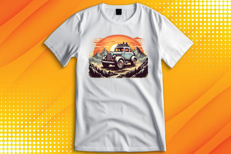 Monster Truck sunset T-Shirt