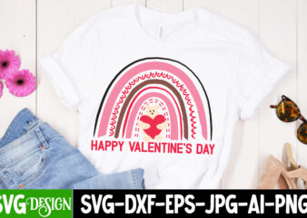 Happy Valentine’s Day T-Shirt Design, Happy Valentine’s Day SVG Cut File, Valentine Quotes, New Quotes, bundle svg, Valentine day, Love, Ret