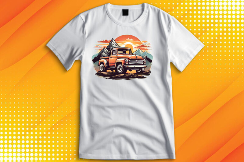 Monster Truck sunset T-Shirt