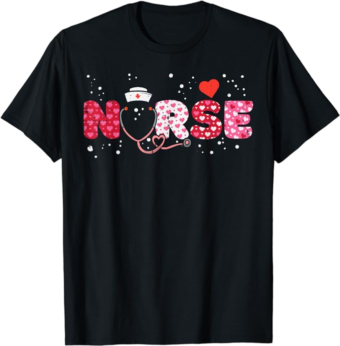 15 Nurse Valentine Shirt Designs Bundle For Commercial Use Part 8, Nurse Valentine T-shirt, Nurse Valentine png file, Nurse Valentine digita