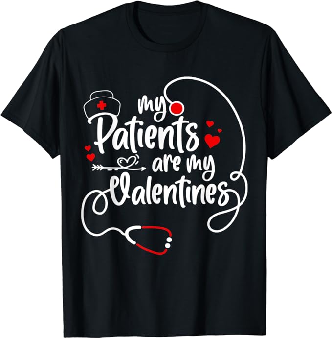 15 Nurse Valentine Shirt Designs Bundle For Commercial Use Part 9, Nurse Valentine T-shirt, Nurse Valentine png file, Nurse Valentine digita