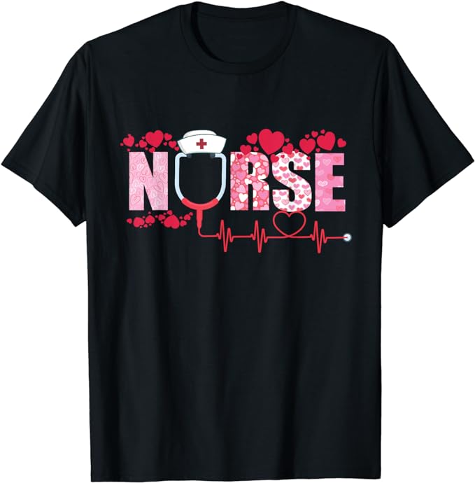 15 Nurse Valentine Shirt Designs Bundle For Commercial Use Part 4, Nurse Valentine T-shirt, Nurse Valentine png file, Nurse Valentine digita