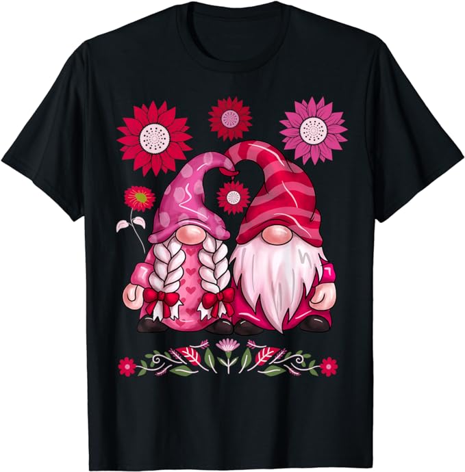 15 VALENTINE GNOME Shirt Designs Bundle For Commercial Use Part 8, VALENTINE GNOME T-shirt, VALENTINE GNOME png file, VALENTINE GNOME digita