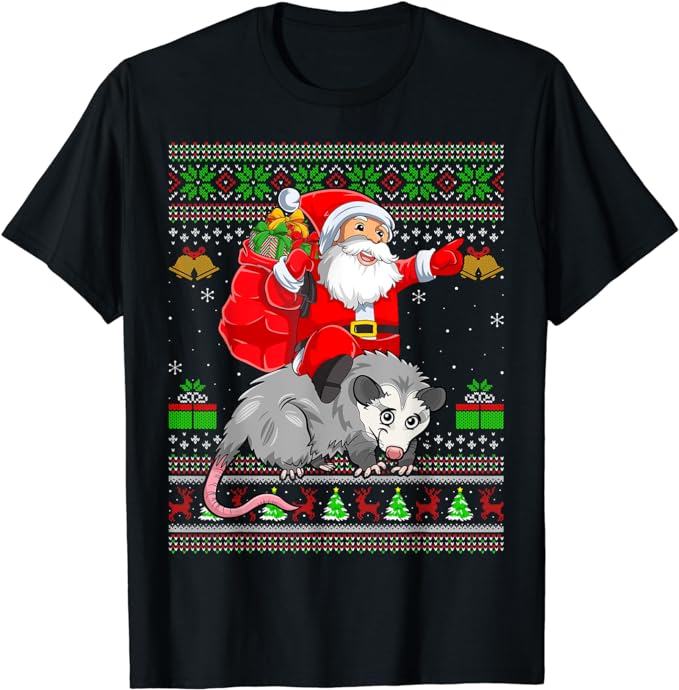 15 Opossum Christmas Shirt Designs Bundle For Commercial Use Part 3 AMZ, Opossum Christmas T-shirt, Opossum Christmas png file, Opossum Chri