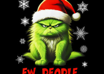 Cat Ew People Png, Meowy Cat Christmas Png, Meowy Xmas Png, Ew People Christmas Png