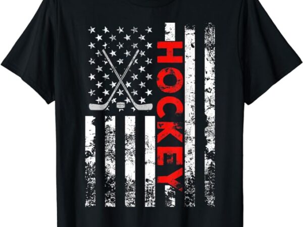 American flag hockey usa patriotic gift t-shirt t-shirt