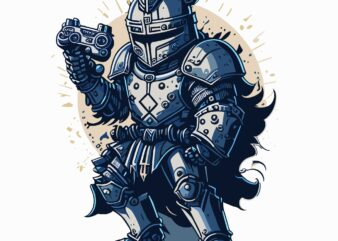 Army Knight t shirt vector