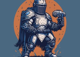 Army Knight t shirt vector