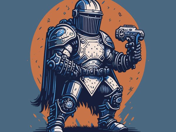 Army knight t shirt vector