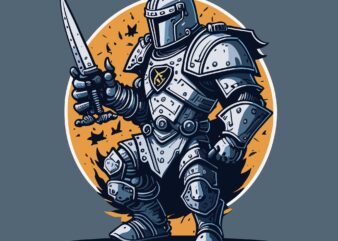 Army Knight t shirt vector