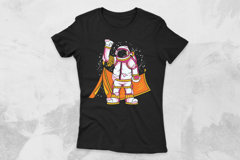 Camping astronaut cartoon t shirt designs vector bundle