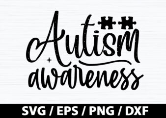 Autism awareness SVG