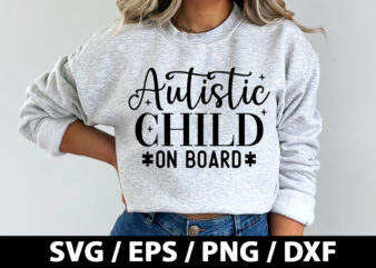 Autistic child on board SVG