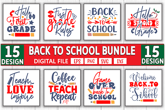 Back To School Doodles SVG Bundle, School Supplies SVG Bundle, School Supplies svg, Pencils svg, Apple svg, Books, Cut File Cricut