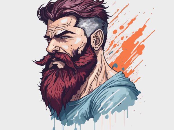 Beard tshirt design