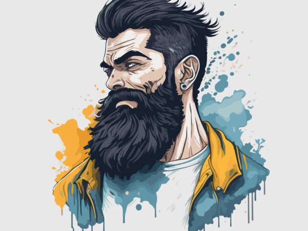 Beard tshirt design