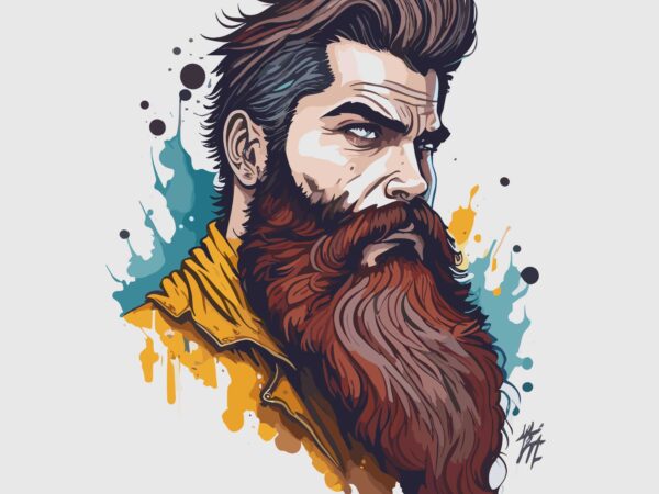 Beard tshirt design