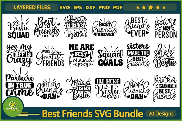 Best friends svg bundle t shirt template