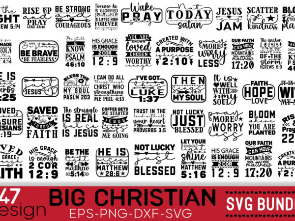 Big christian t-shirt bundle big christian svg bundle