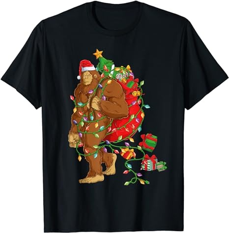 15 Bigfoot Christmas Shirt Designs Bundle For Commercial Use Part 3, Bigfoot Christmas T-shirt, Bigfoot Christmas png file, Bigfoot Christma