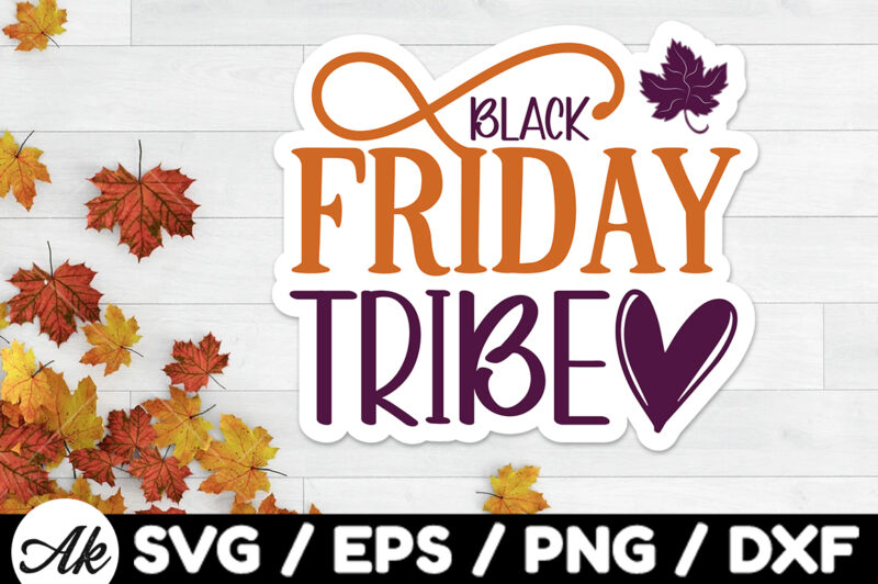 Black friday tribe Stickers Design