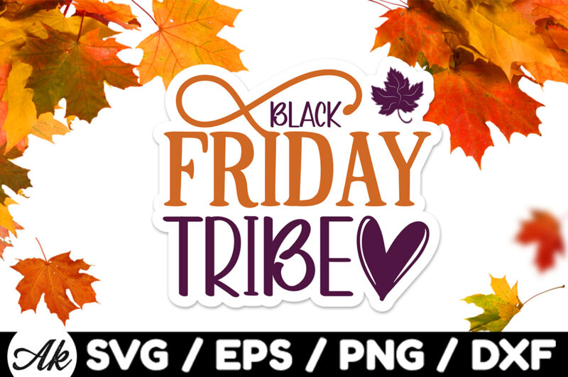 Black friday tribe Stickers Design