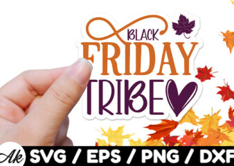 Black friday tribe Stickers Design